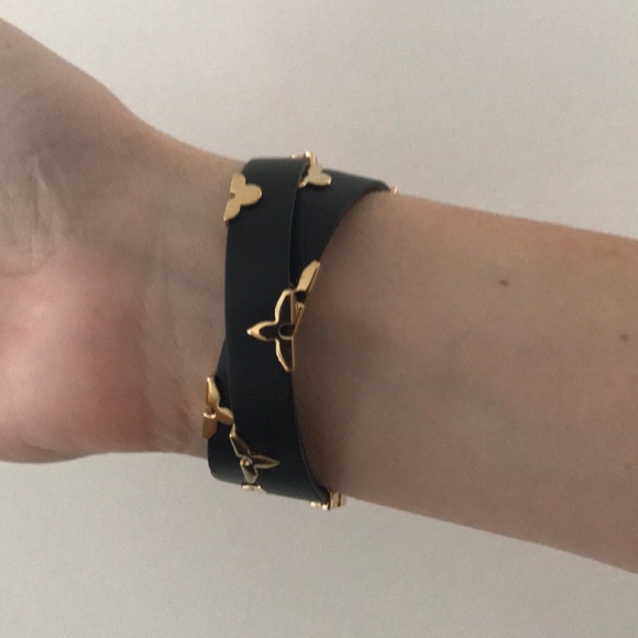 Original leather and gold Louis Vuitton bracelet - Picture 4 of 6